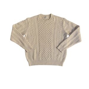 Uniqlo Cream Cable Knit Sweater